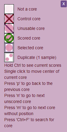 TMA map legend TMA map legend